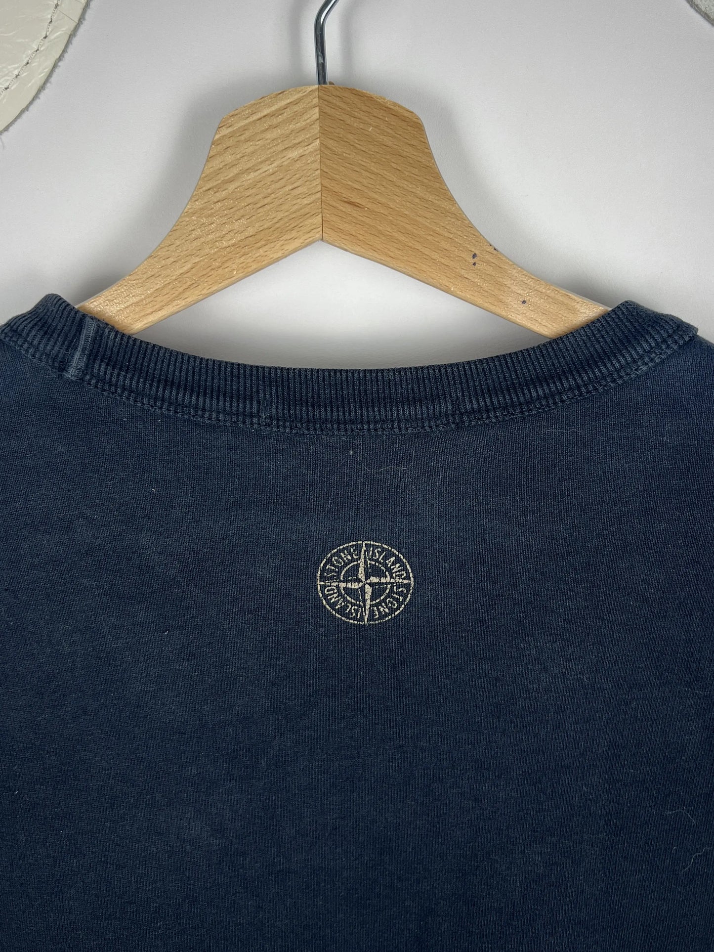 Stone Island Stitched Spellout Logo Sweater
