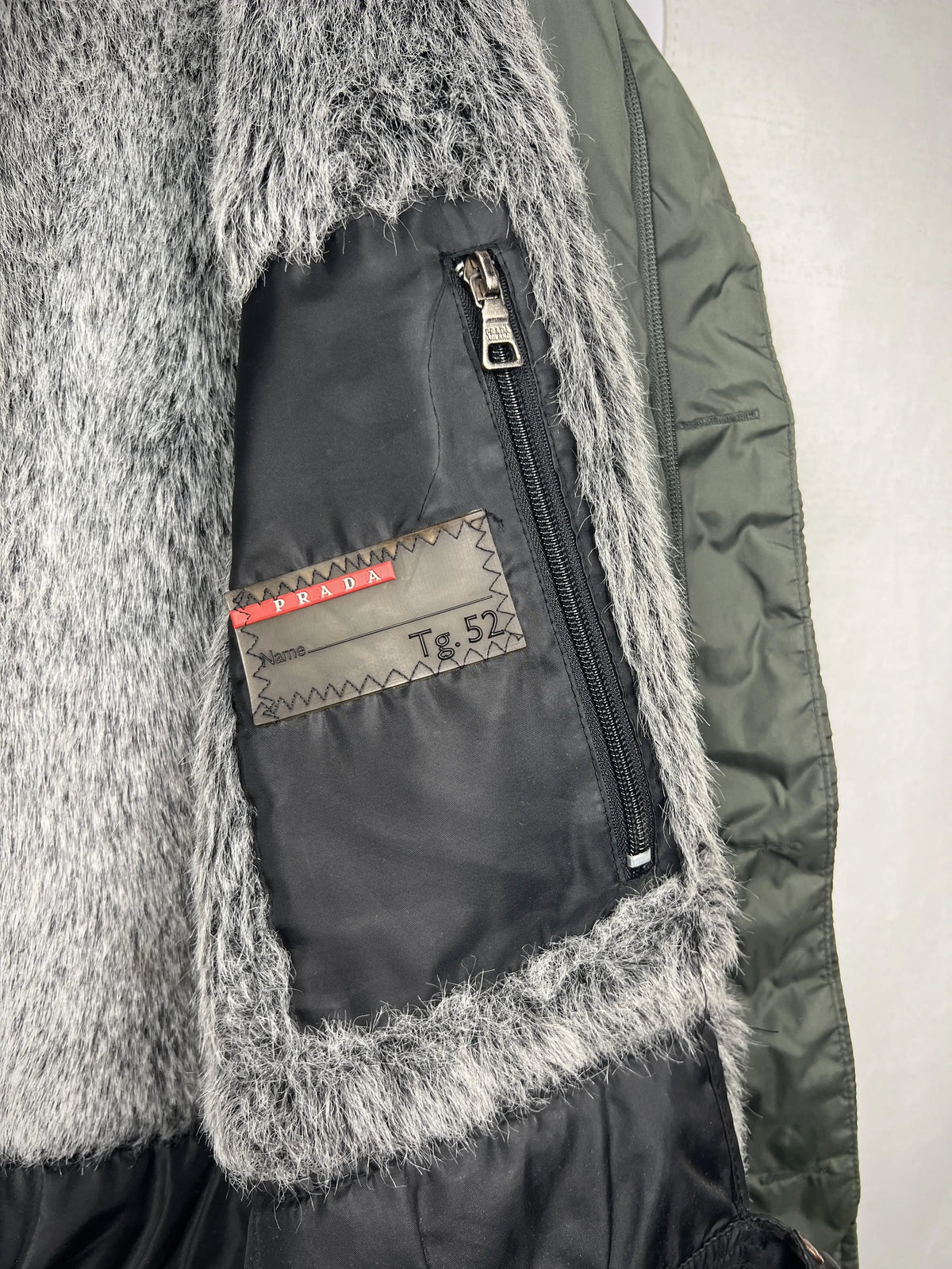Prada Nylon Fur Jacket