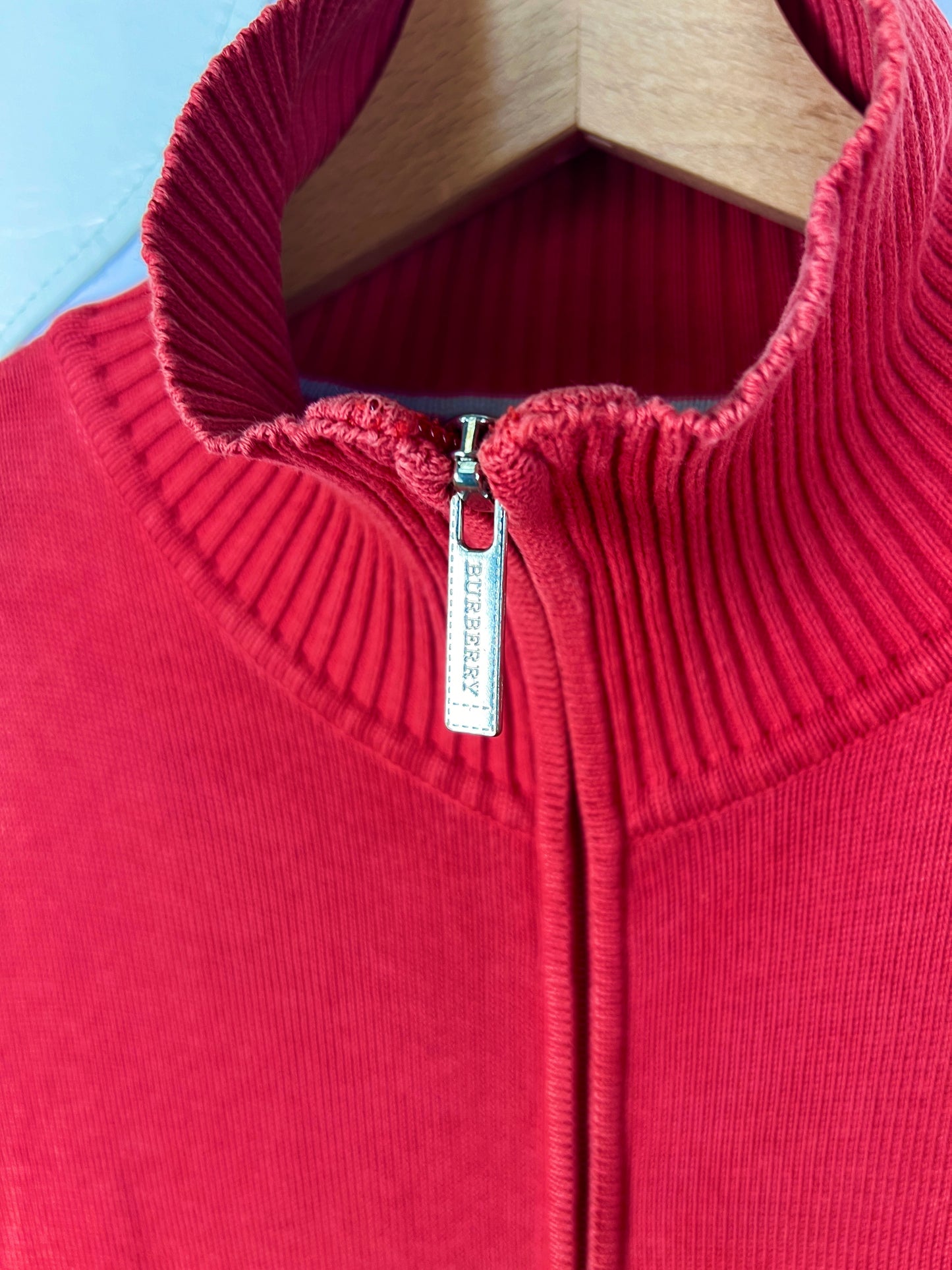 Burberry Wool Mini Logo Zip-up Vest