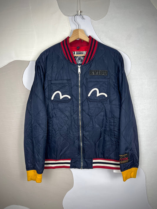 Evisu Quilted Bomber Jacket
