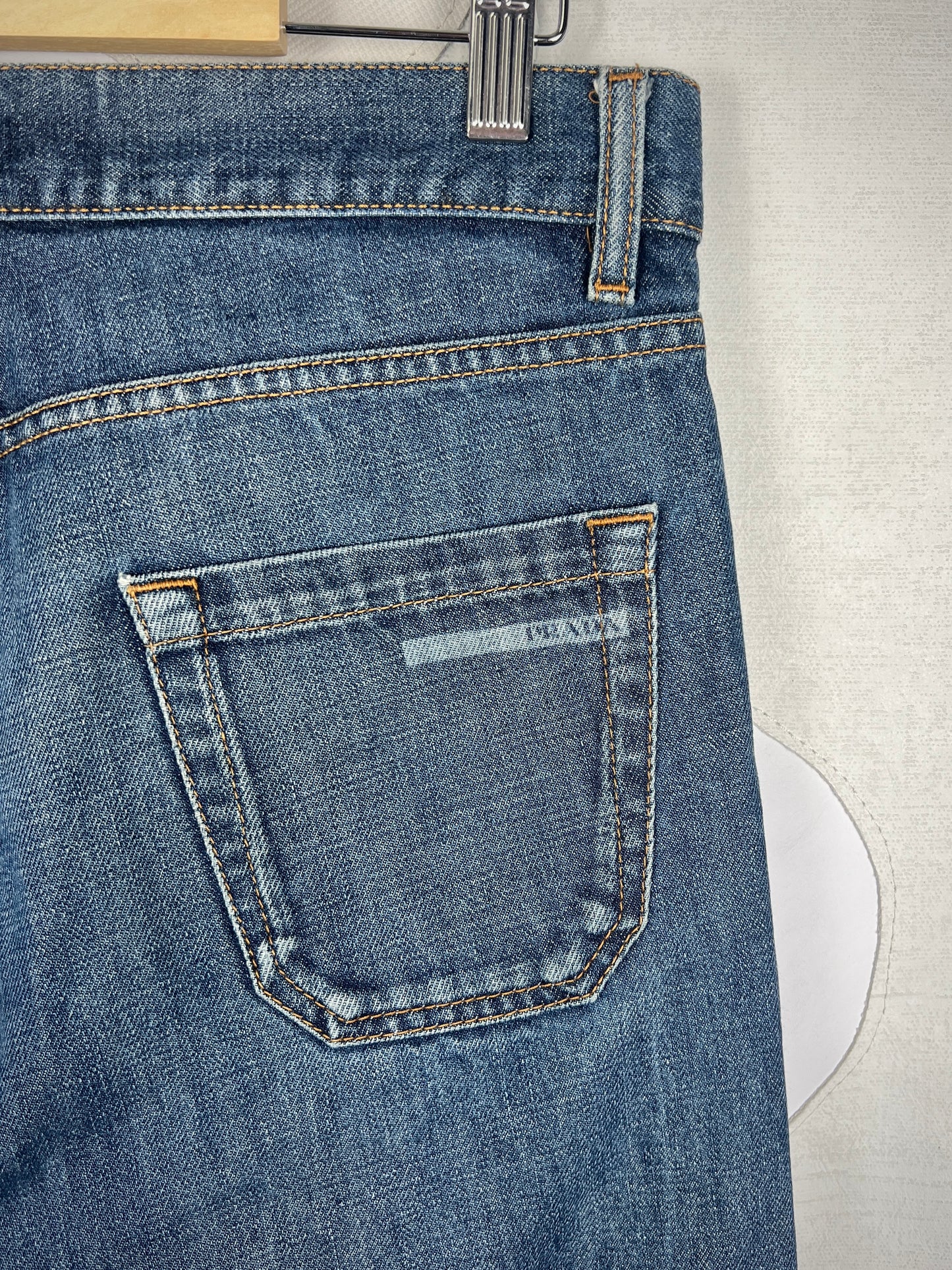 Prada Washed Logo Jeans