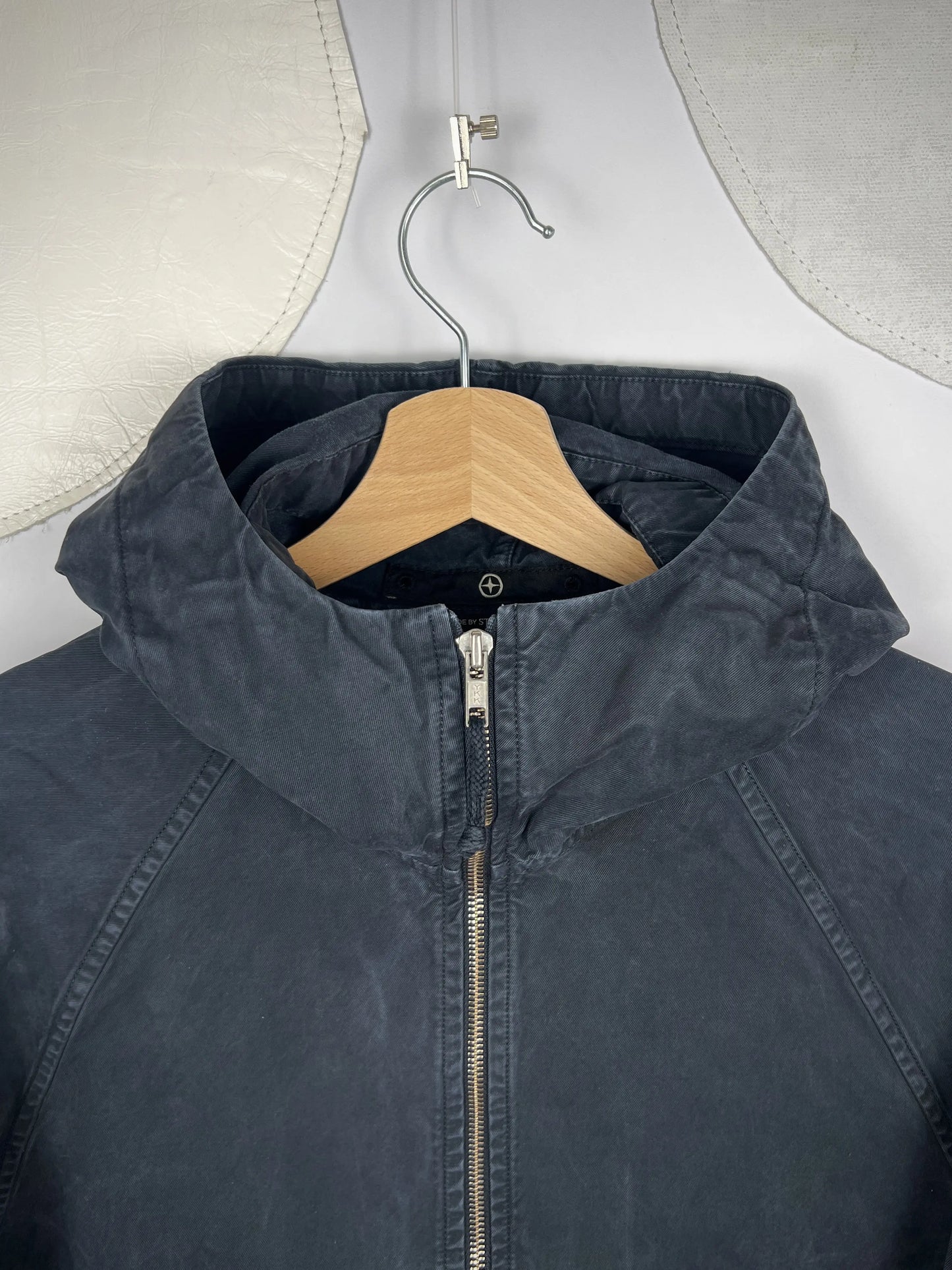 Stone Island Denims Hooded Cotton Jacket