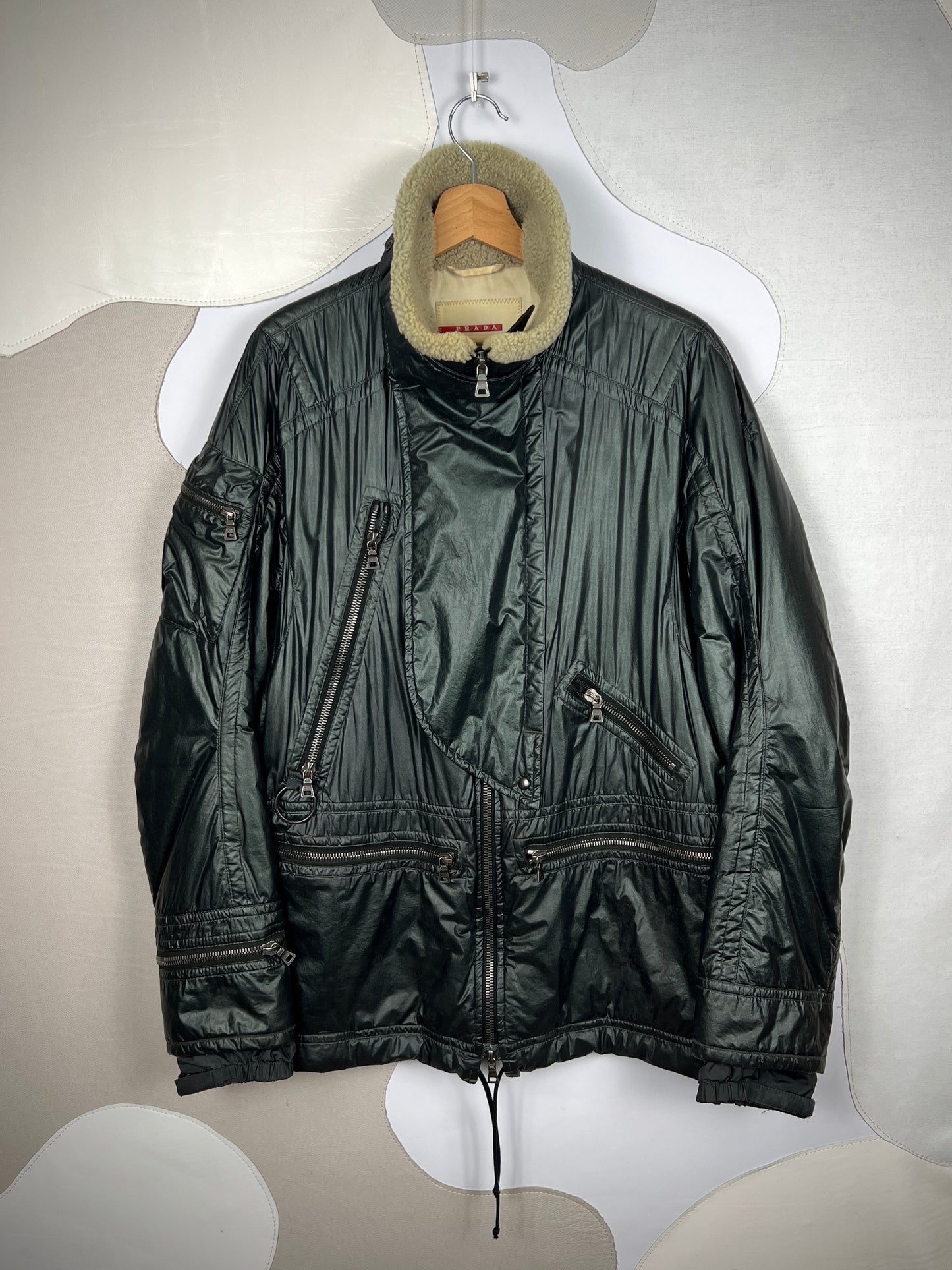 Prada Dyed Sheep Fur Jacket