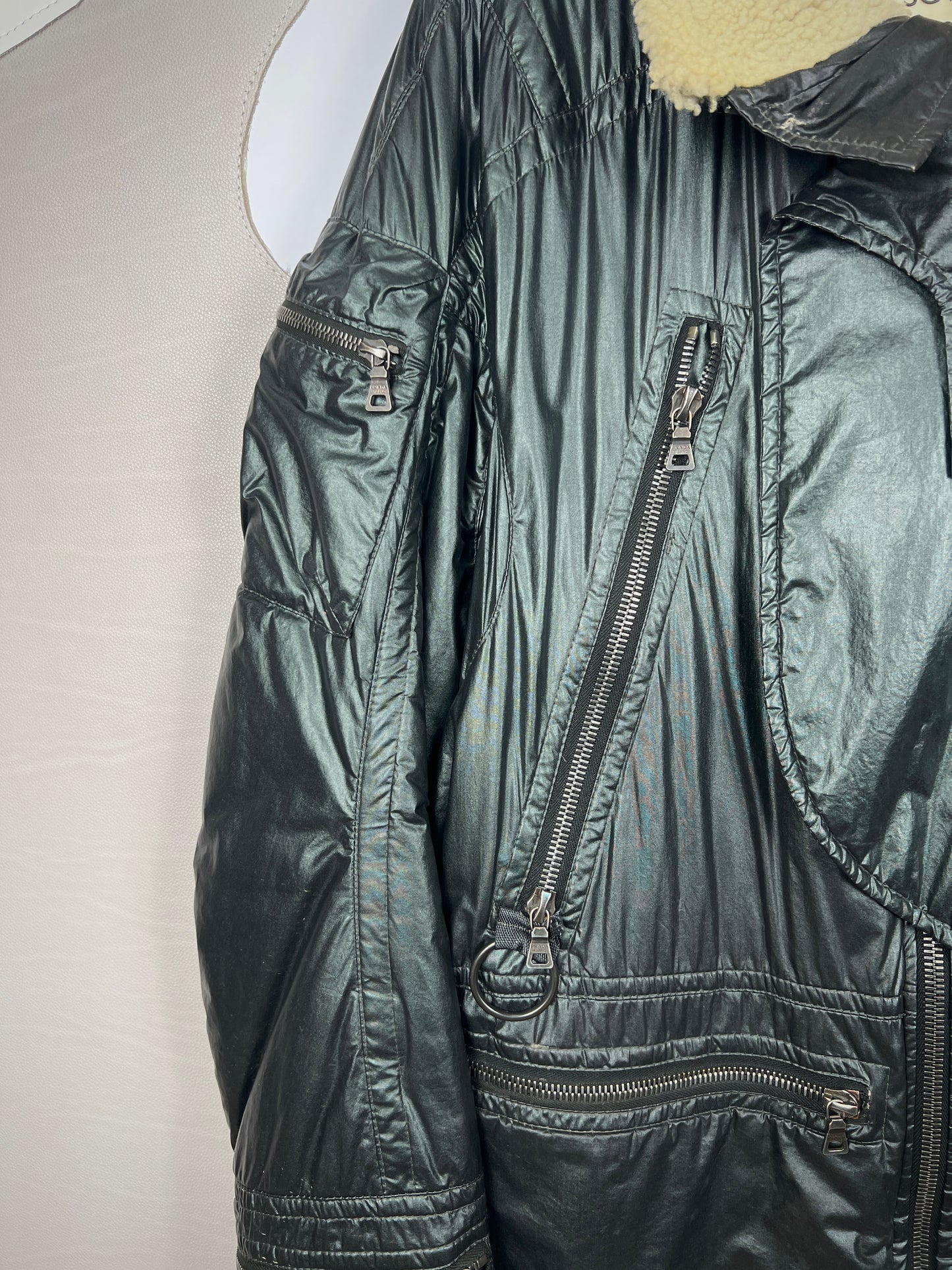 Prada Dyed Sheep Fur Jacket