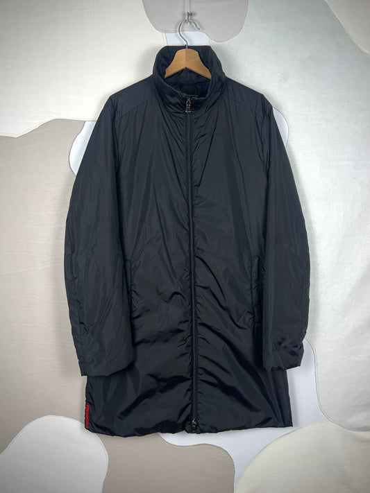 Prada Quilted Stormhood Long Coat