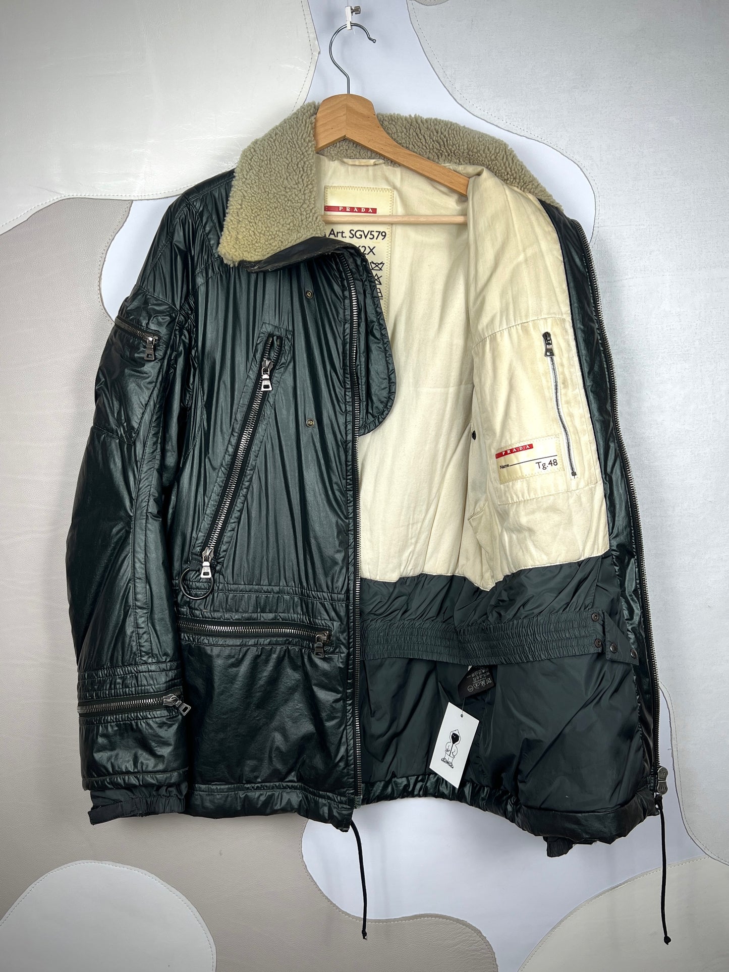 Prada Dyed Sheep Fur Jacket