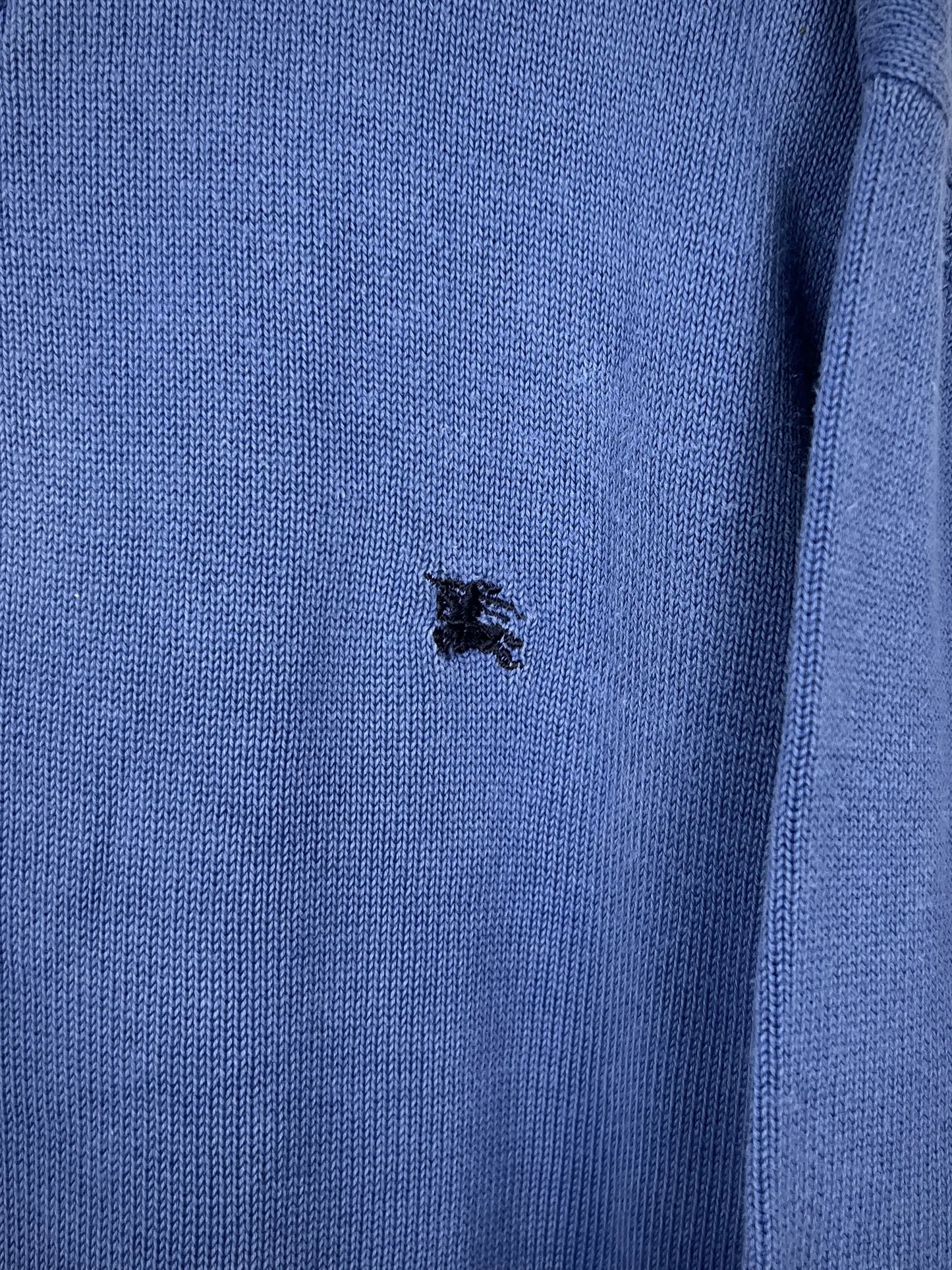 Burberry Wool Mini Logo Quarter Zip