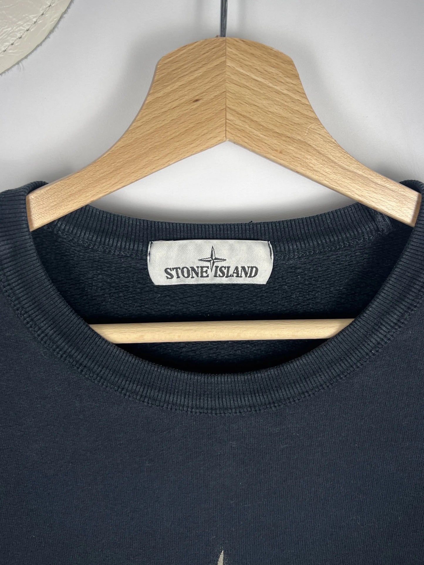 Stone Island Stitched Spellout Logo Sweater