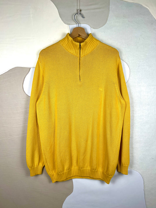 Burberry Wool Mini Logo Quarter Zip