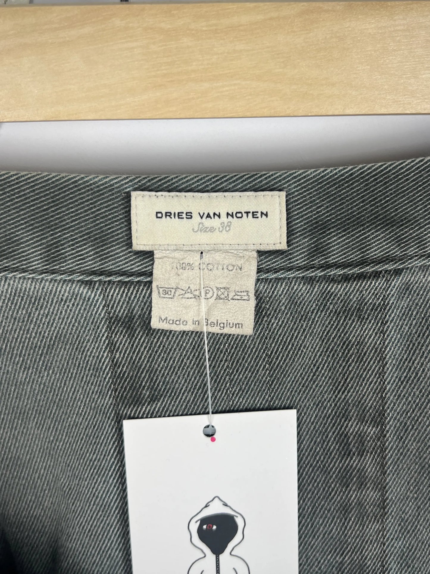 Dries Van Noten Denim Side-Zip Skirt