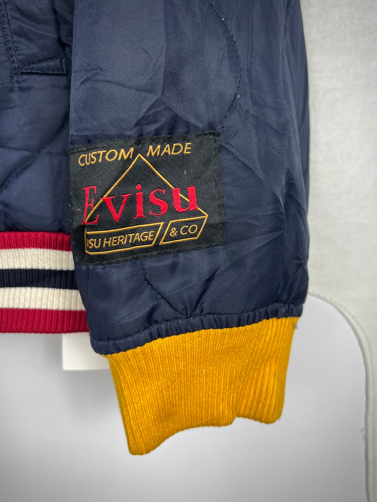 Evisu Quilted Bomber Jacket