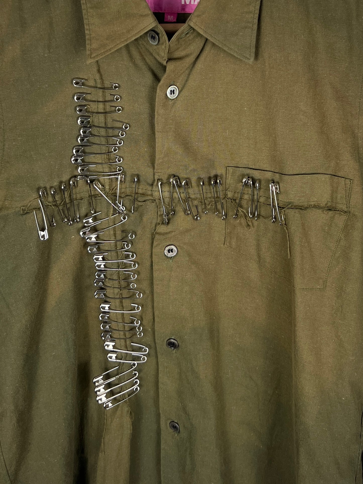 Junya Watanabe X Comme des Garçons Safety Pins Overshirt