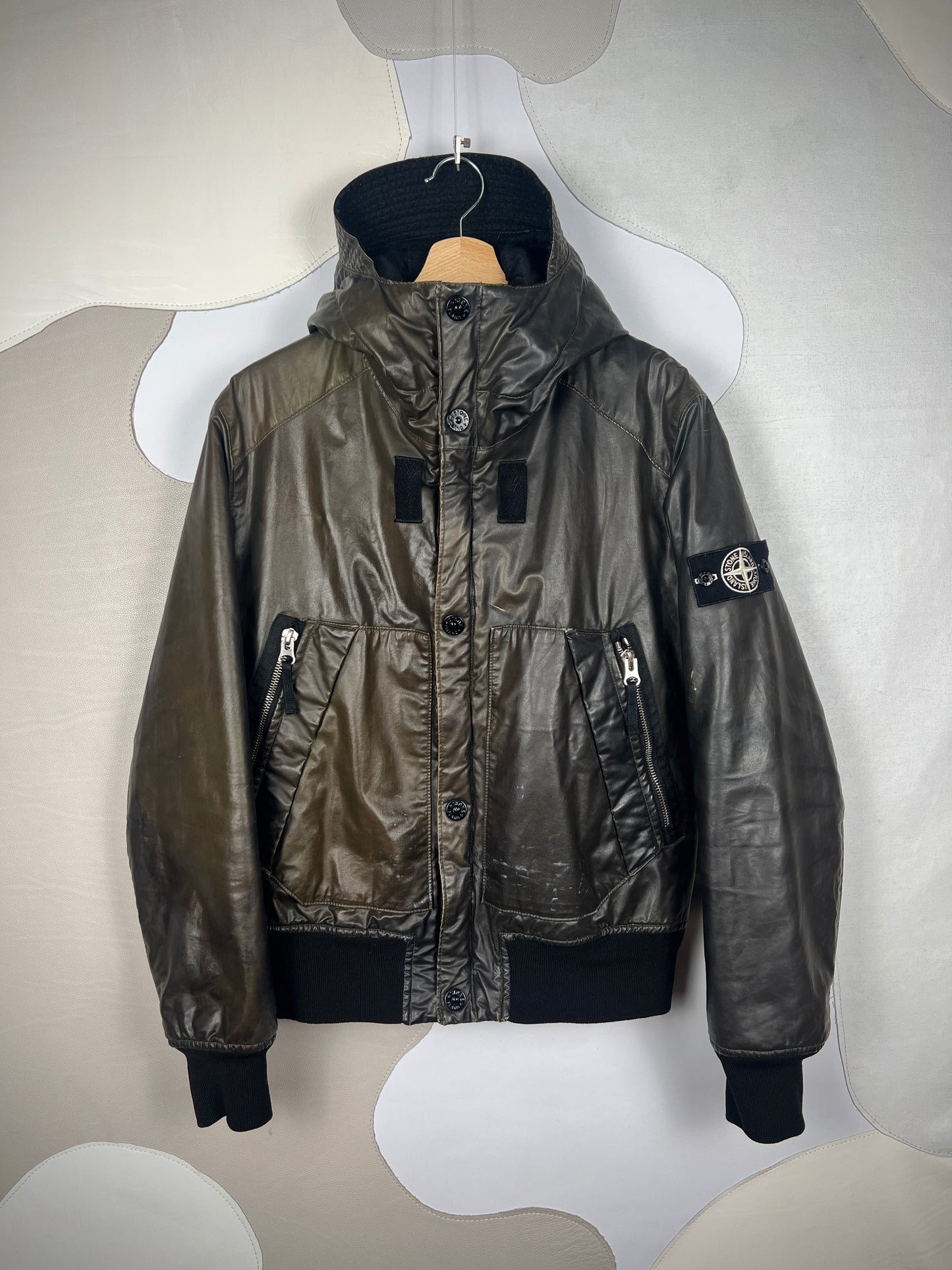 Stone Island Heat Reactive Waxed Ice 2 Jacket