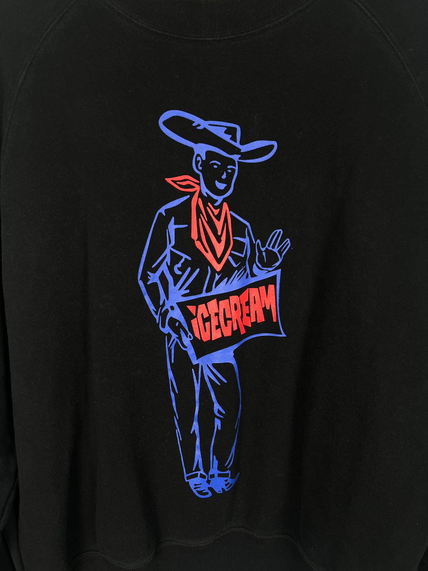 Icecream Cowboy Print Sweater