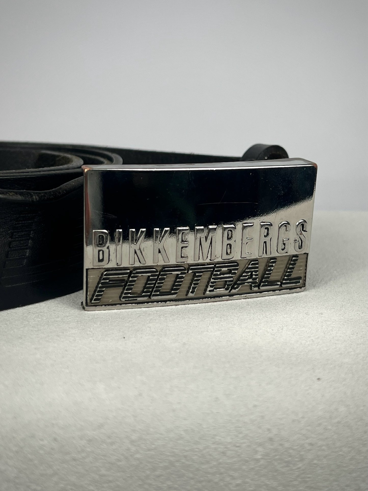 Bikkembergs Football Black Leather Belt