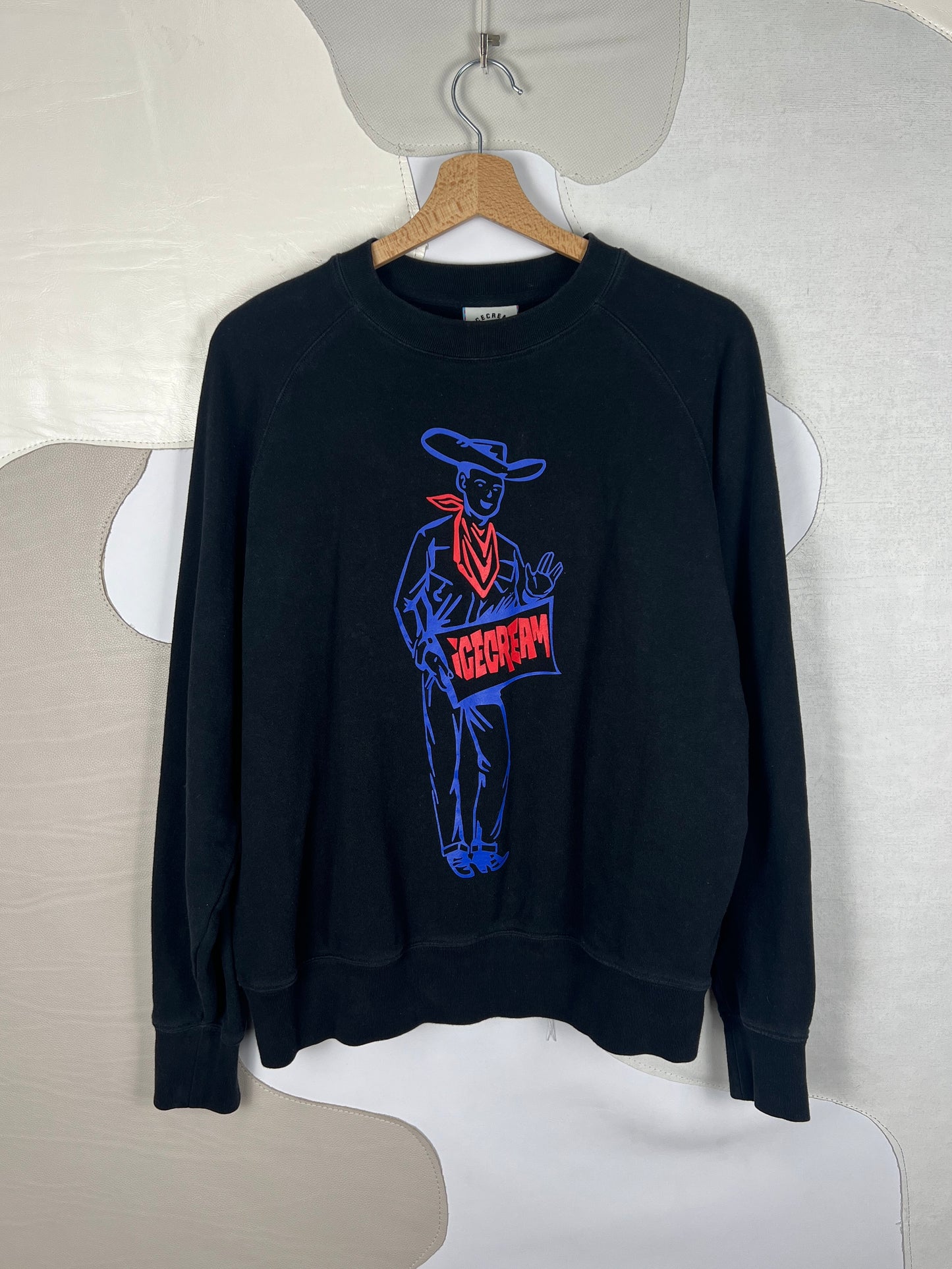 Icecream Cowboy Print Sweater