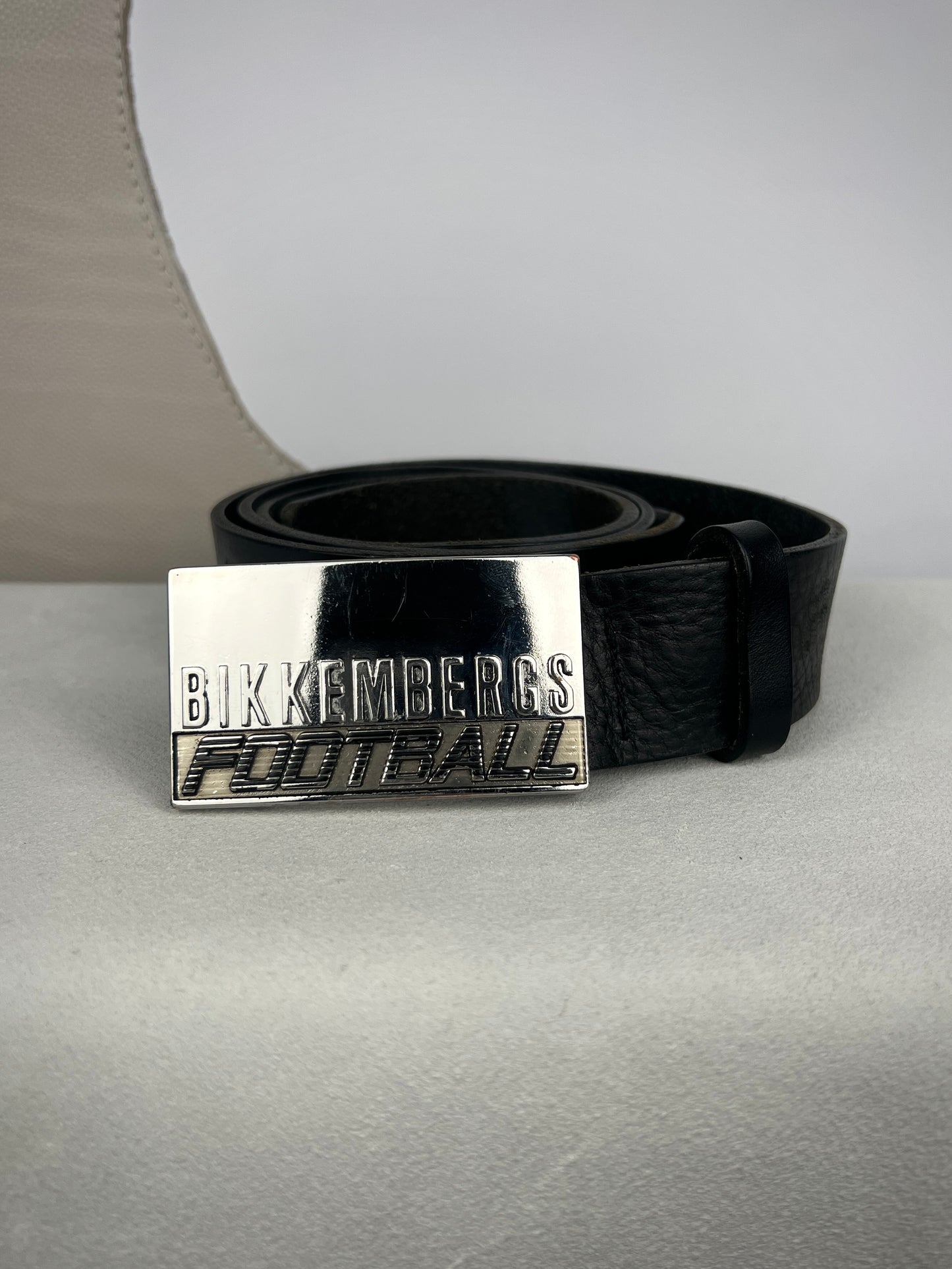 Bikkembergs Football Black Leather Belt