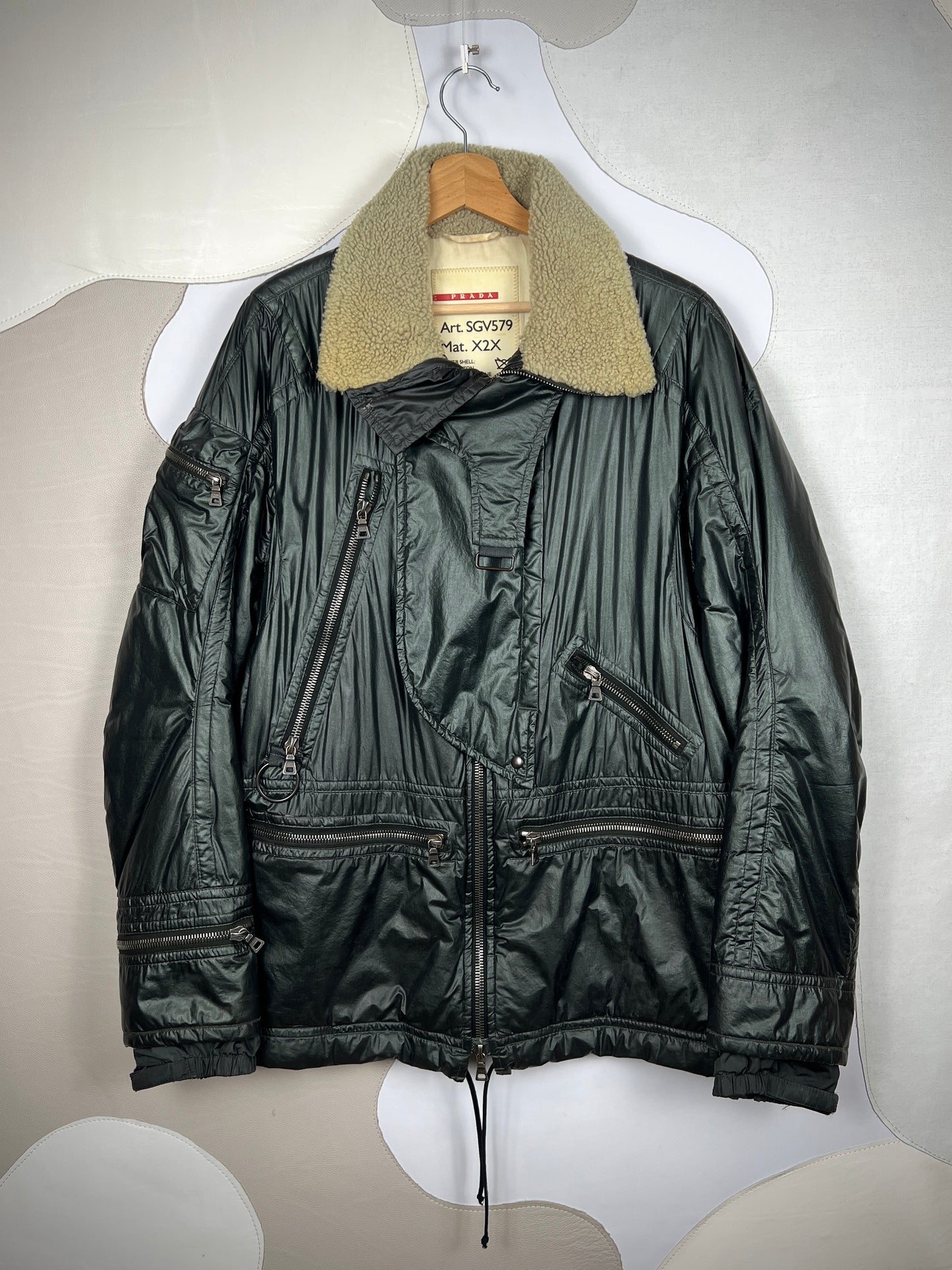 Prada Dyed Sheep Fur Jacket