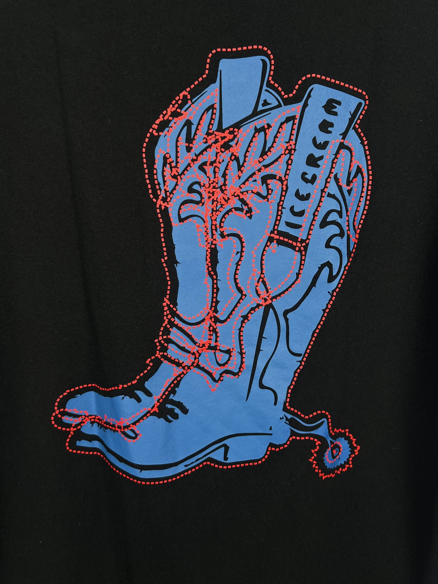 Icecream “Cowboy Boots” Print T-Shirt