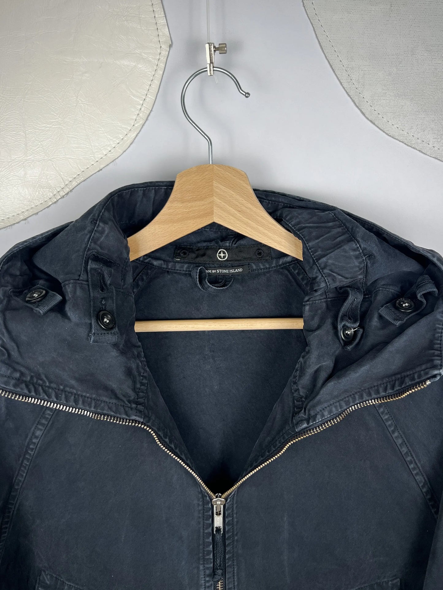 Stone Island Denims Hooded Cotton Jacket