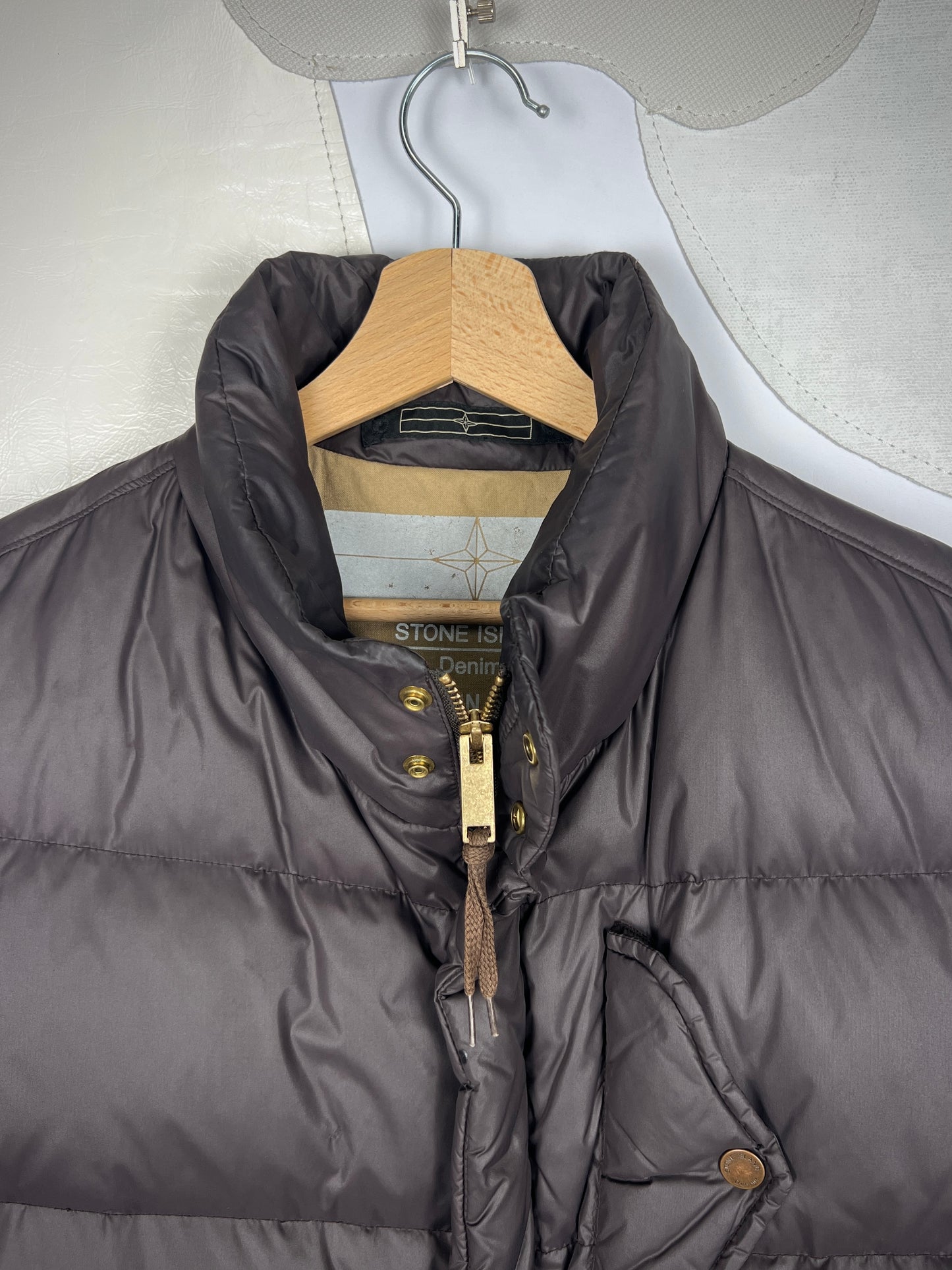 Stone Island Denims Stormhood Puffer Gilet