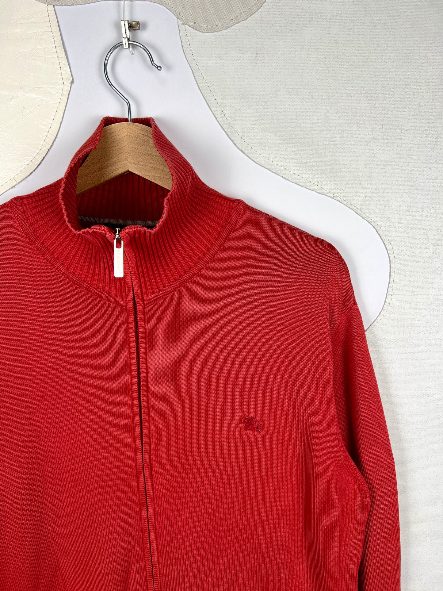 Burberry Wool Mini Logo Zip-up Vest