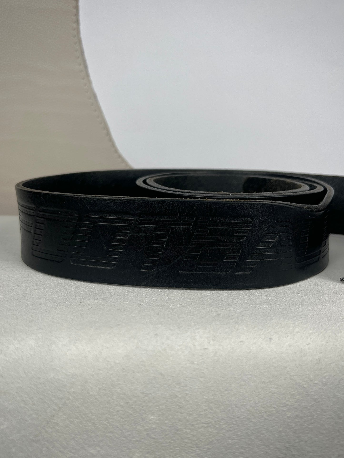 Bikkembergs Football Black Leather Belt
