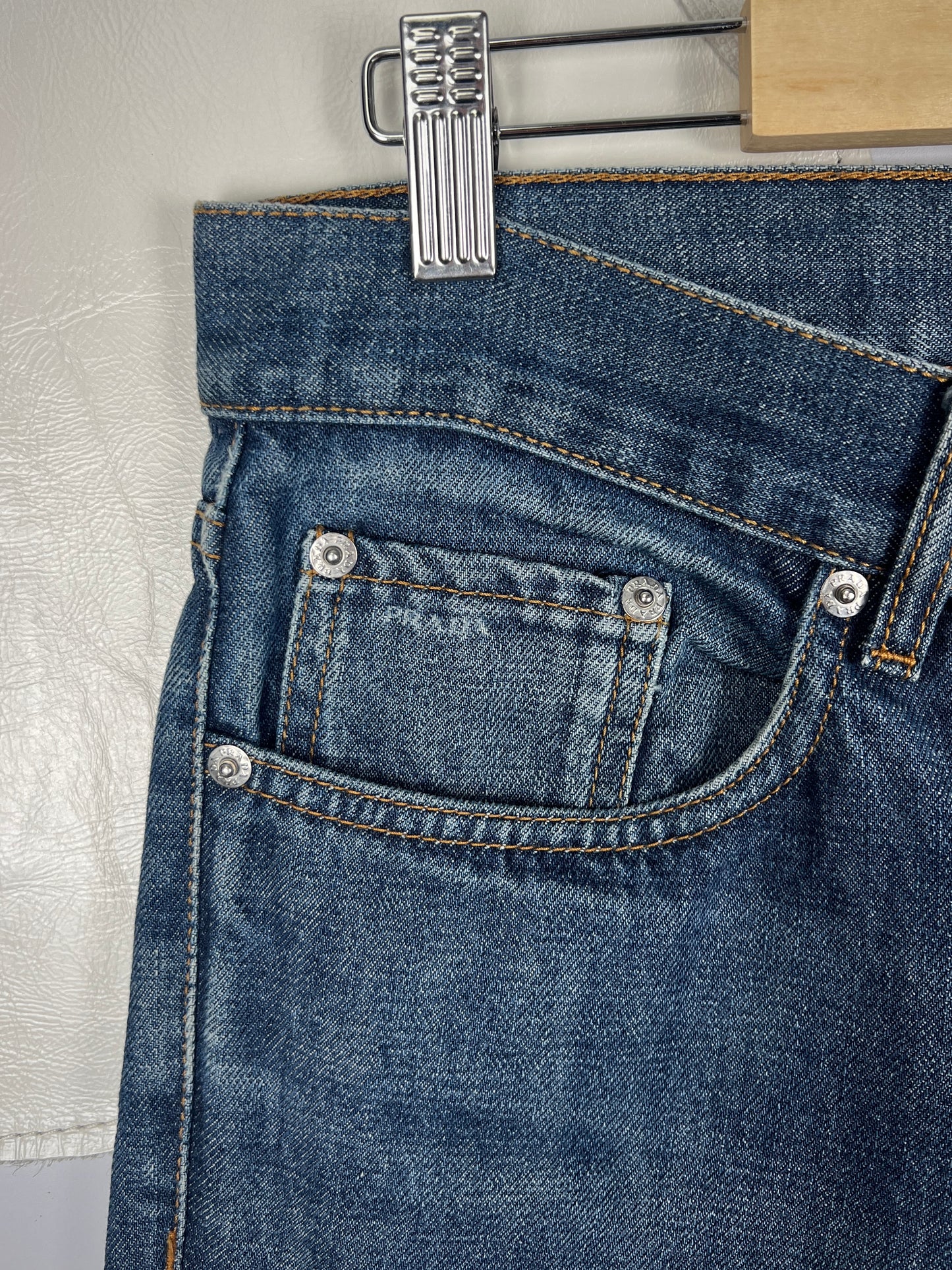 Prada Washed Logo Jeans