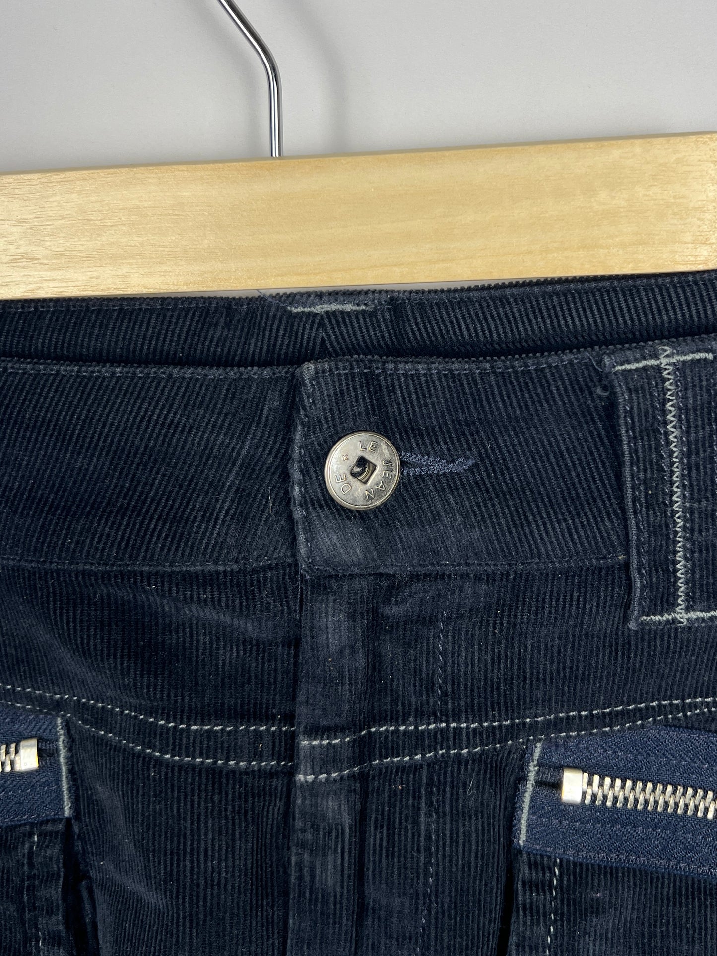 Marithé + François Girbaud Corduroy Zip Skirt