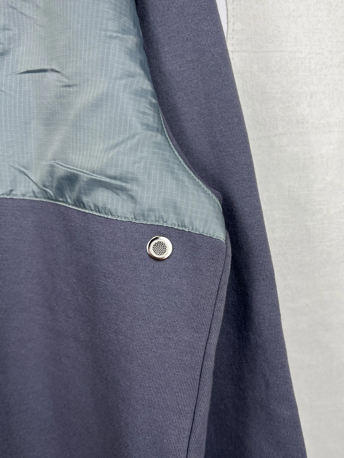 Prada Nylon Fleece Quarter Zip Sweater