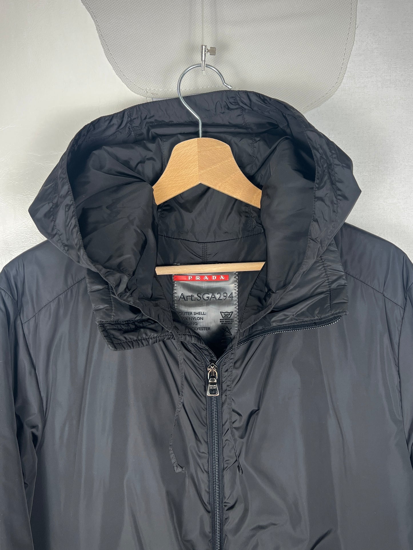 Prada Quilted Stormhood Long Coat